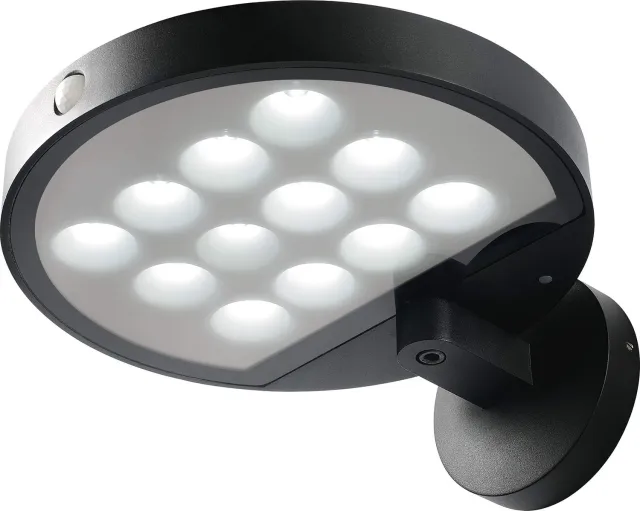 Voltman Iris VOM069216 applique solaire 600 lm détecteur noir