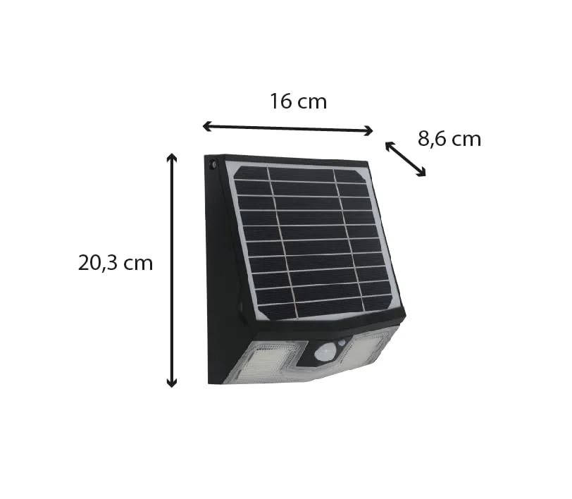 Voltman Eos applique solaire 500lm avec détecteur