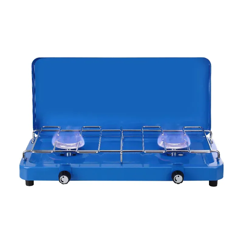 Camplux Réchaud Camping Gaz 2 Brûleurs 7000 BTU x2 Portable