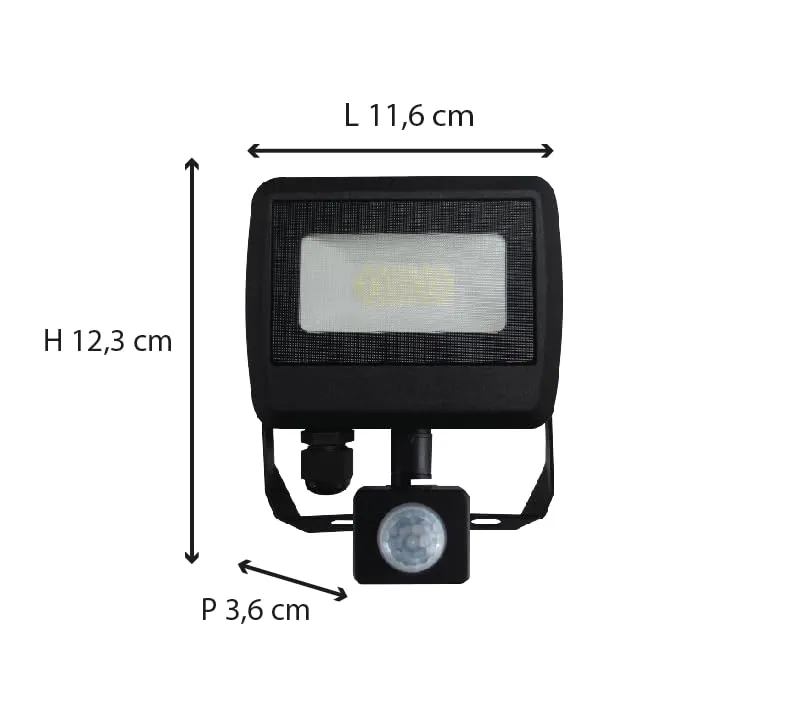 Dio projecteur LED détecteur 1600lm IP65