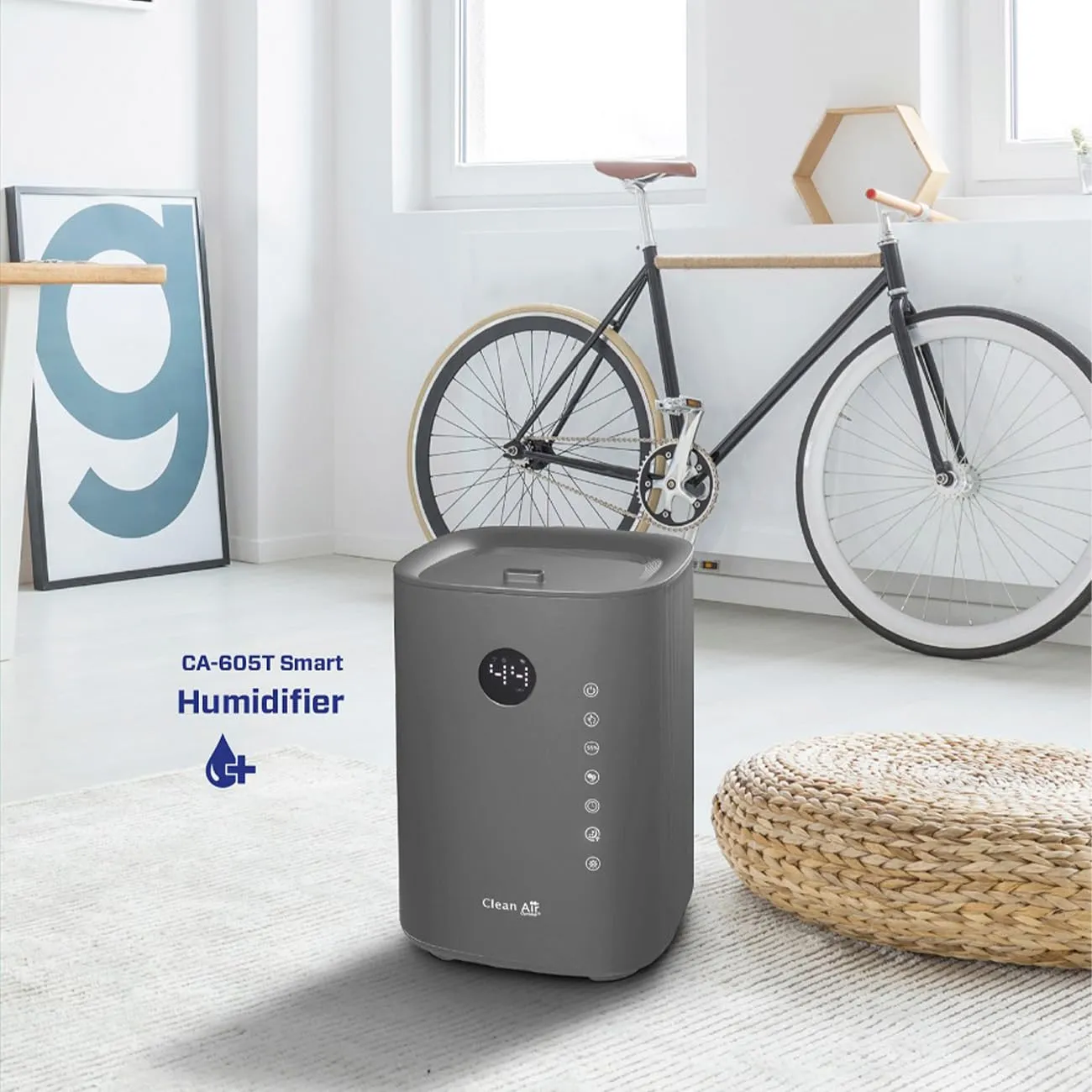 Clean Air Optima CA-605 Smart humidificateur 3,8 L titanium UVC
