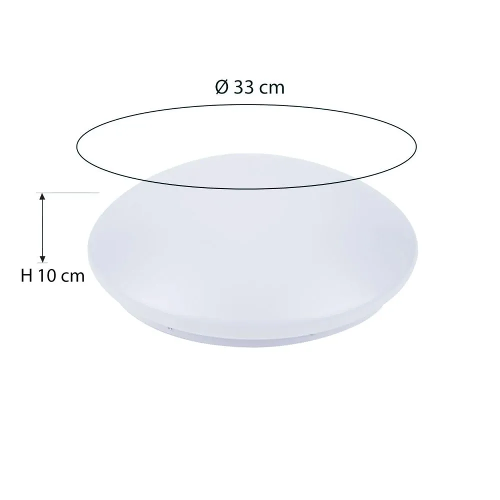 Voltman Nemo plafonnier LED blanc 18W IP44 4000K