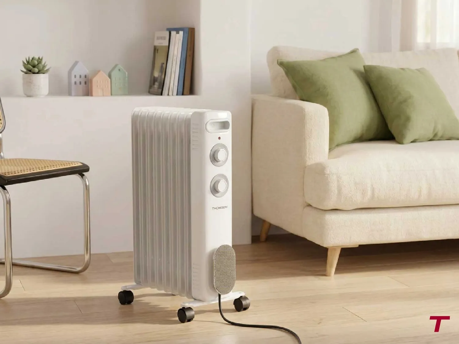 Thomson Calista radiateur bain huile mobile 2000W blanc