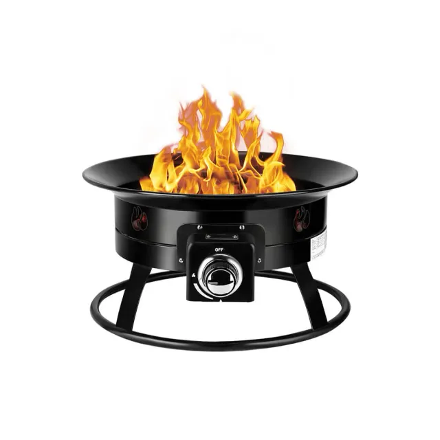 Camplux FP19MB foyer propane portable noir 19 pouces 52000 BTU