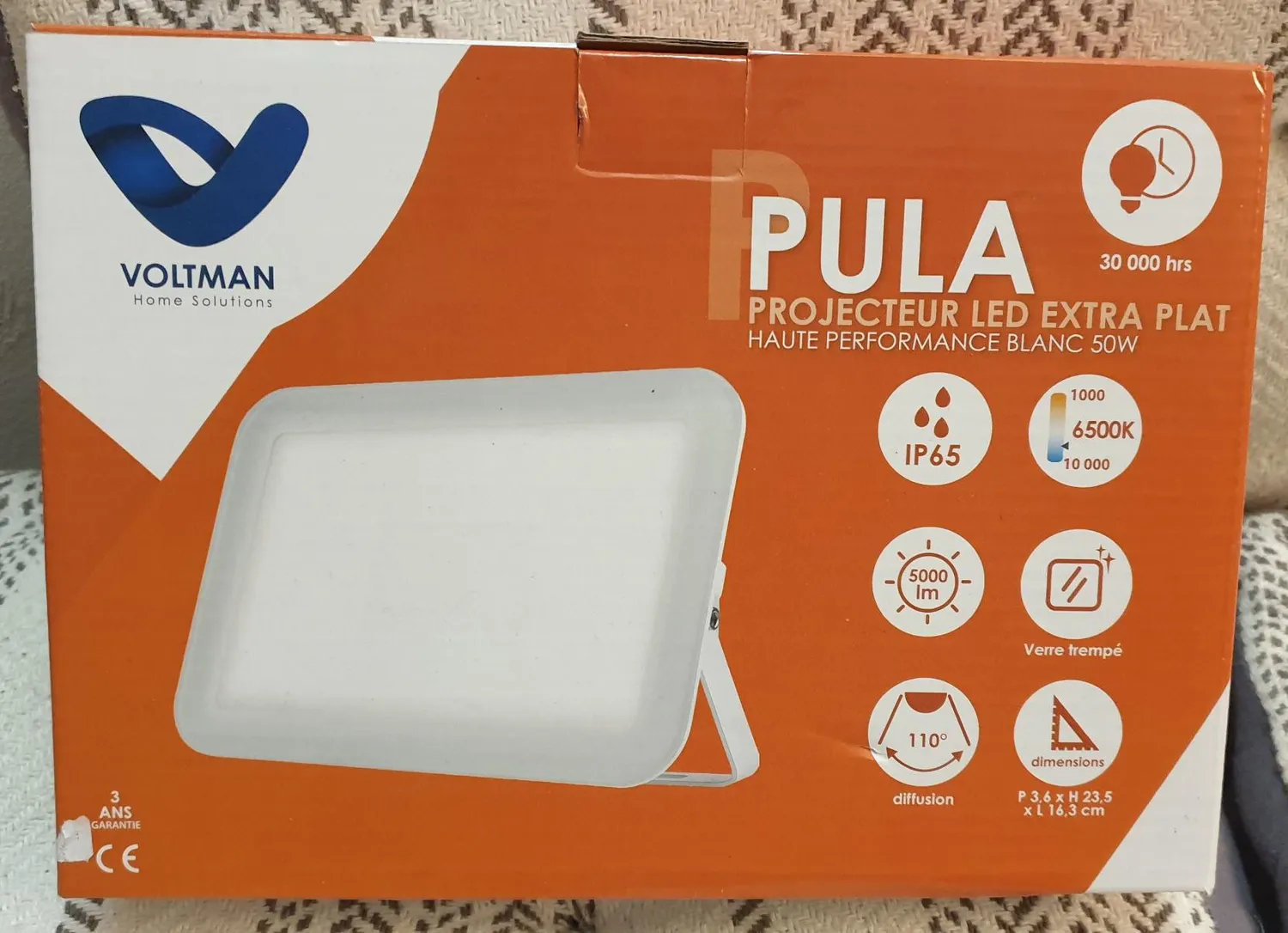 Voltman Pula VOM069369 projecteur LED 50W blanc