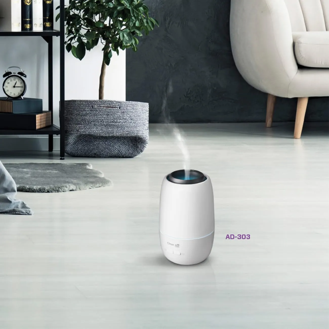 Clean Air Optima AD-303 diffuseur d'arômes 60 m² lumière couleur