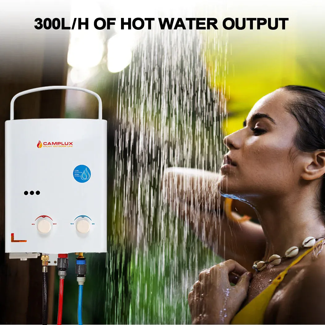 Camplux 5L chauffe-eau gaz extérieur douche portable
