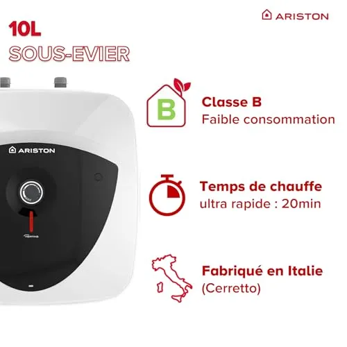 Ariston Andris Lux chauffe-eau sous-évier 10 L 2000 W