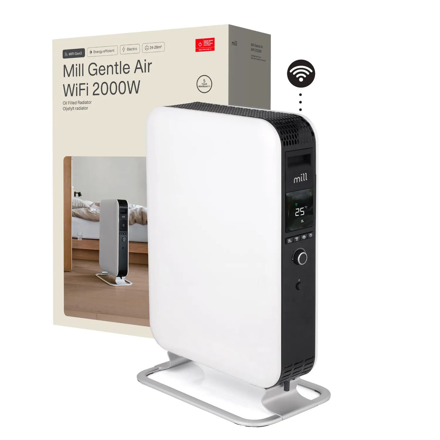 Mill Gentle Air radiateur bain d’huile 2000W blanc WiFi