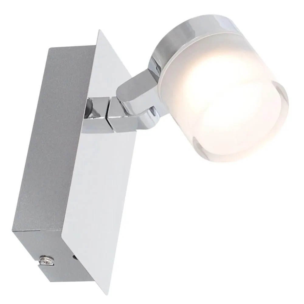 Voltman réglette salle de bain 3 spots chrome LED