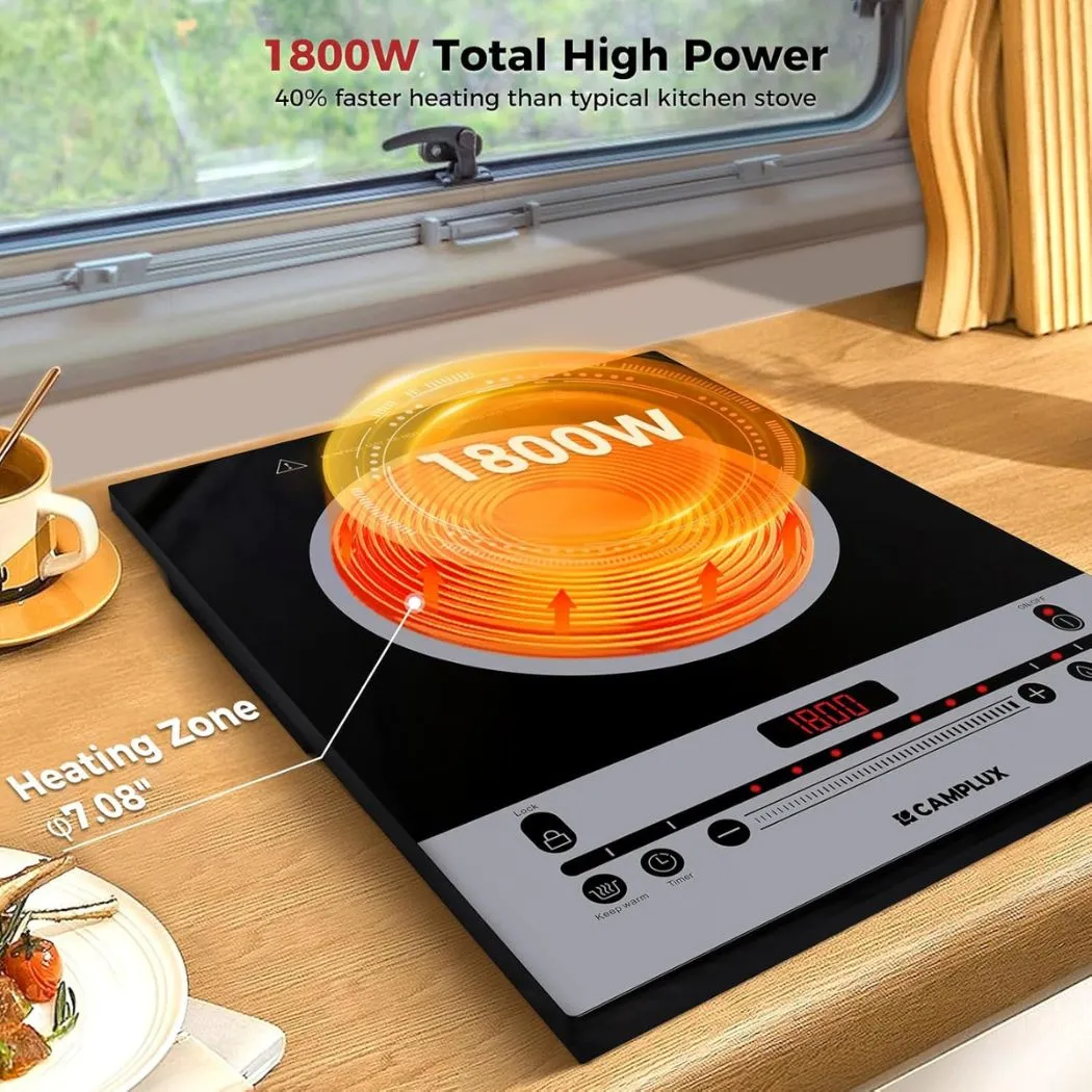 Camplux plaque induction portable 1800W 1 feu