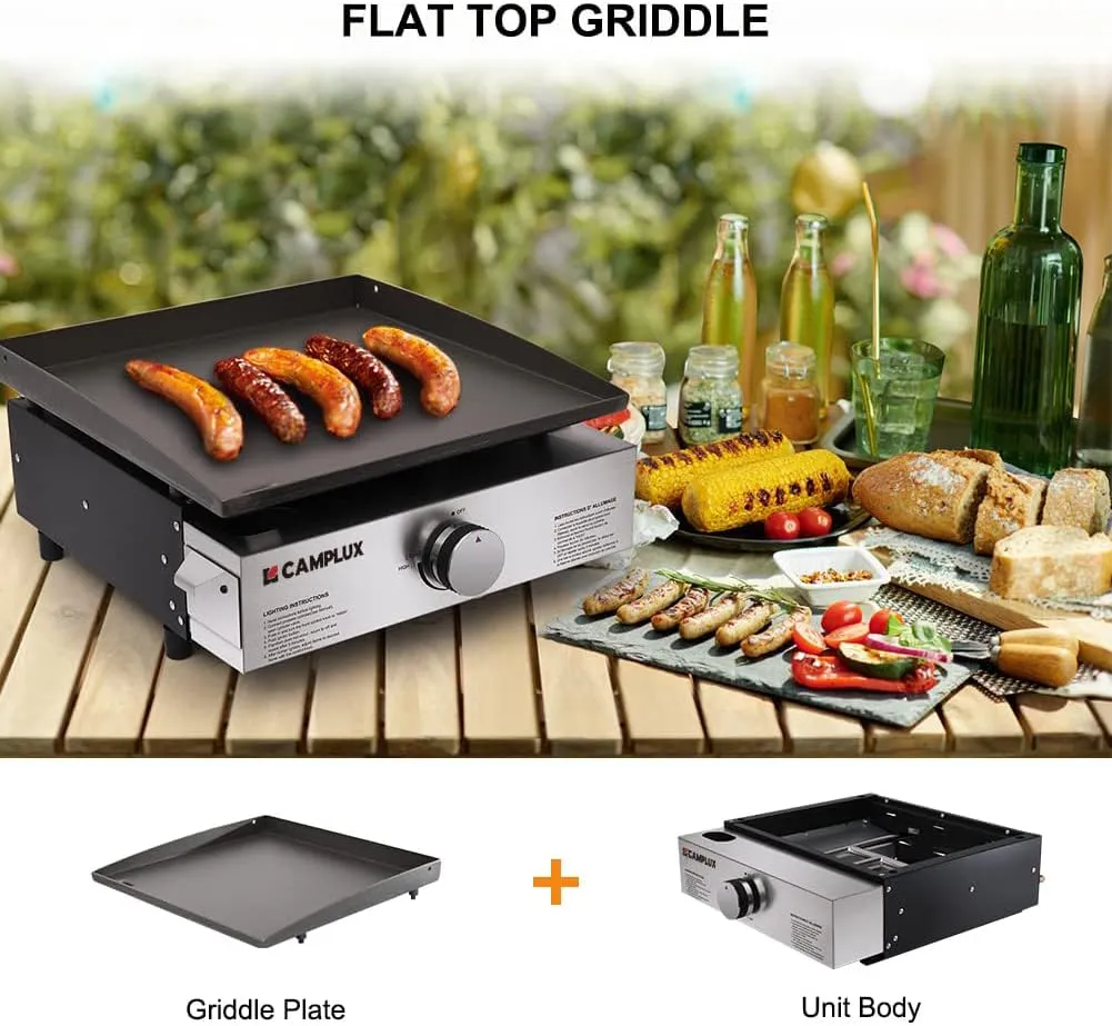 Camplux combo grill gaz four pizza 11000 BTU 17 pouces
