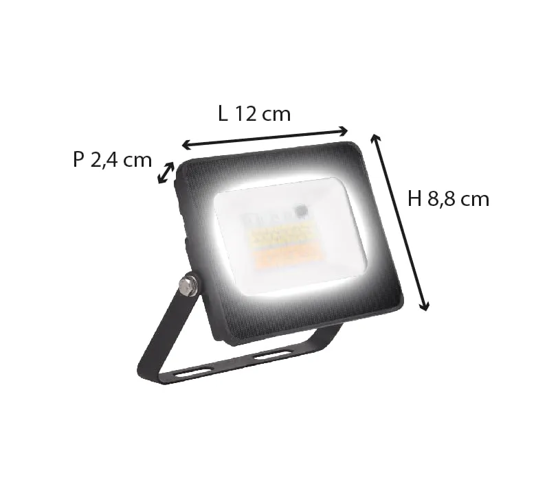 Voltman projecteur extérieur noir 1200 lm télécommande