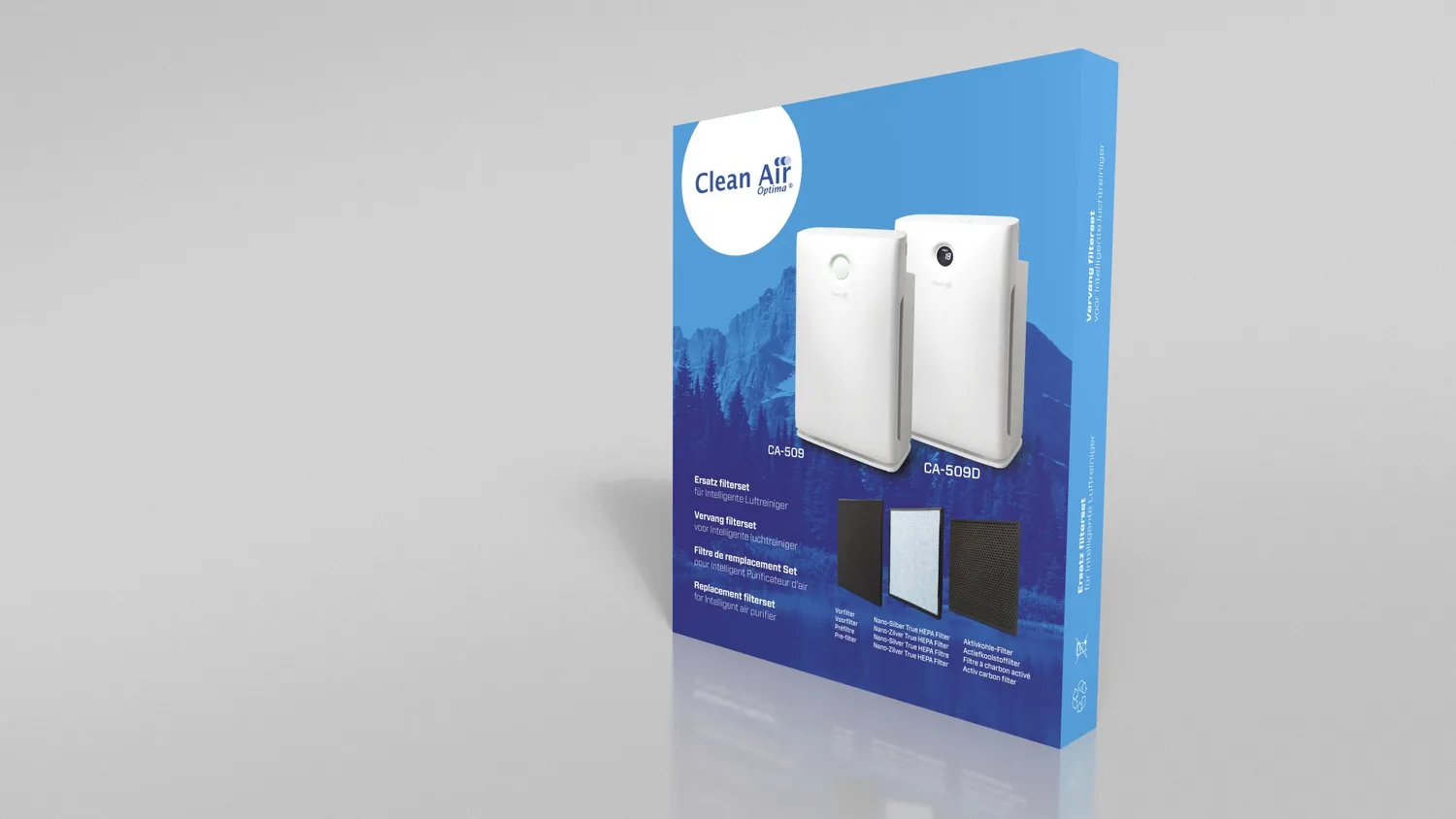 Clean Air Optima CA-509 CA-509D filtre HEPA charbon