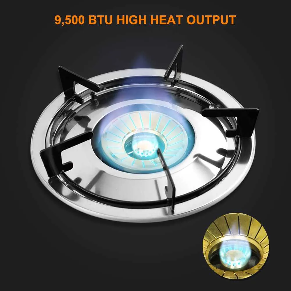 Camplux 9500 BTU réchaud gaz 1 feu verre trempé propane