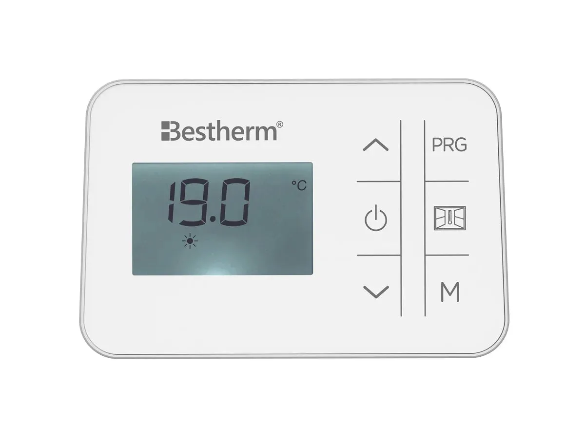 Bestherm Iris radiateur verre blanc 1000W