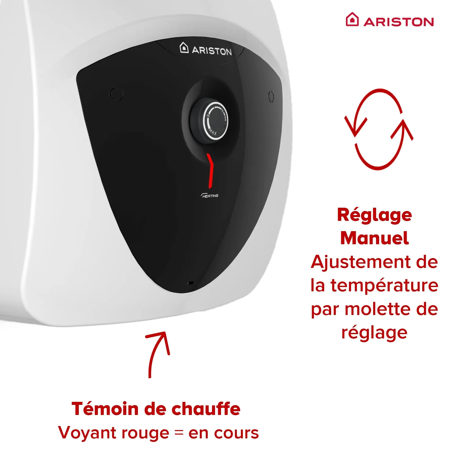 Ariston Hotpoint Andris Lux 15 L chauffe-eau sur évier 2000W
