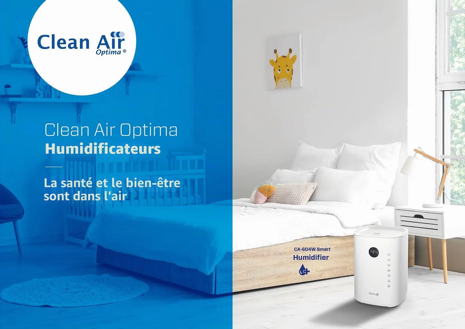 Clean Air Optima CA-604 Smart humidificateur blanc 55 m²