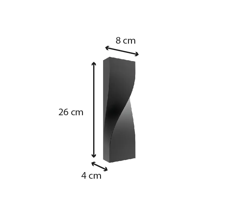 Voltman Baki VOM69301 applique 1000lm grise double