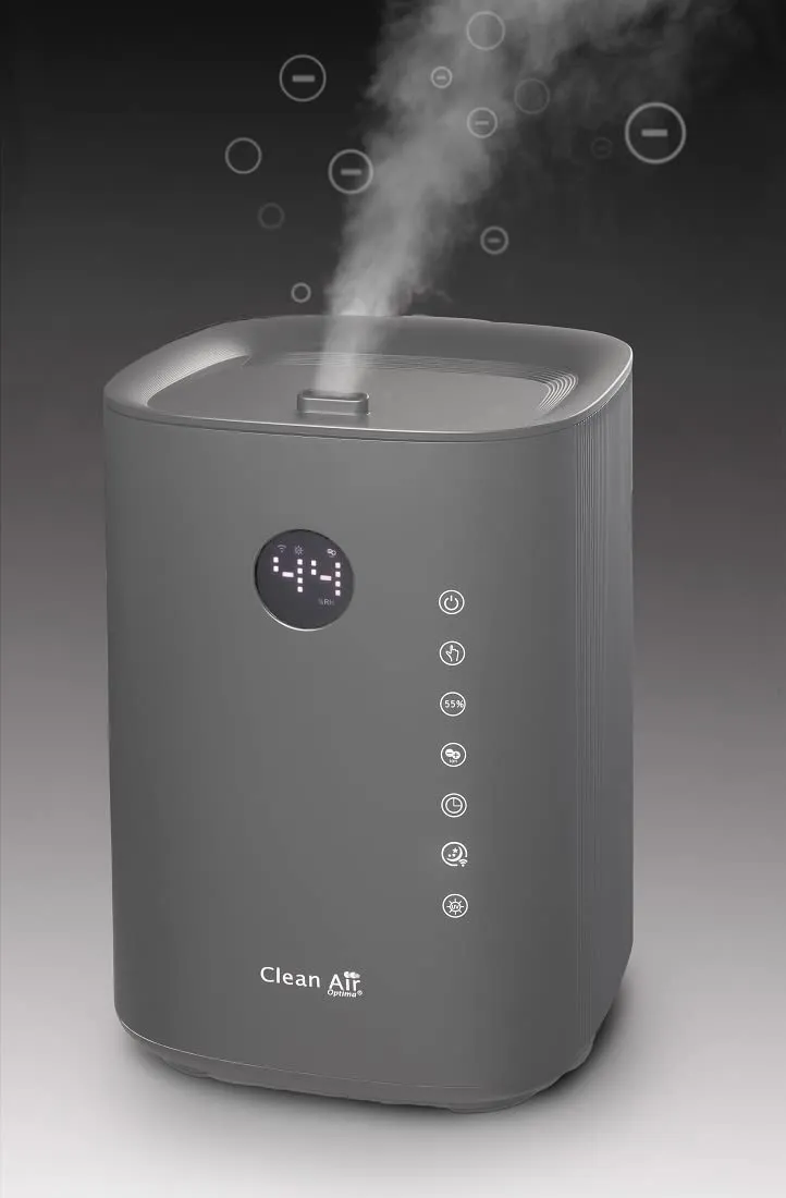 Clean Air Optima CA-605 Smart humidificateur 3,8 L titanium UVC