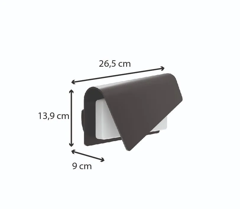 Voltman applique extérieure noire 13W 1200lm 3000K