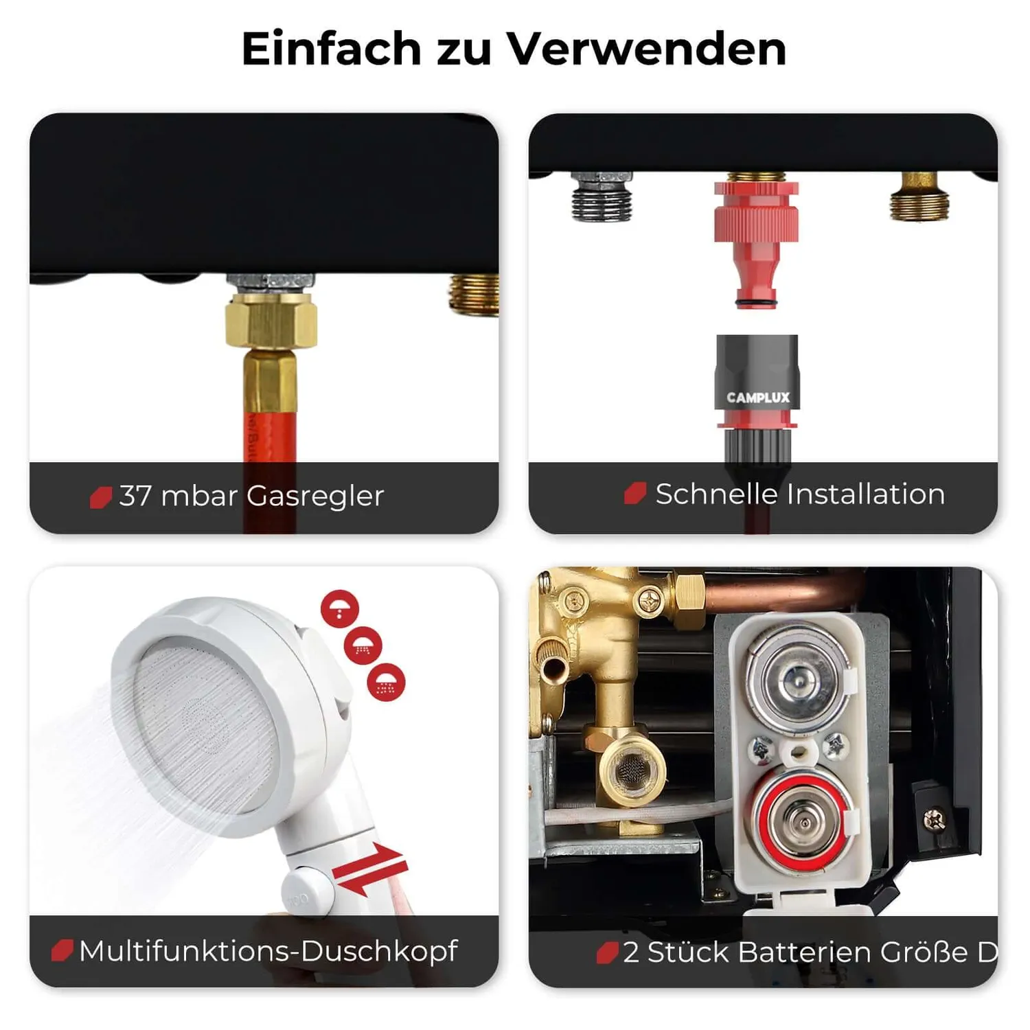 Camplux BW264BC chauffe-eau gaz 10 L 50 mbar