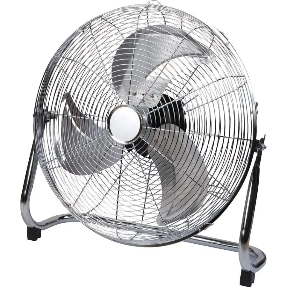 Voltman ventilateur brasseur d'air 45 cm chrome 1750 m3/h