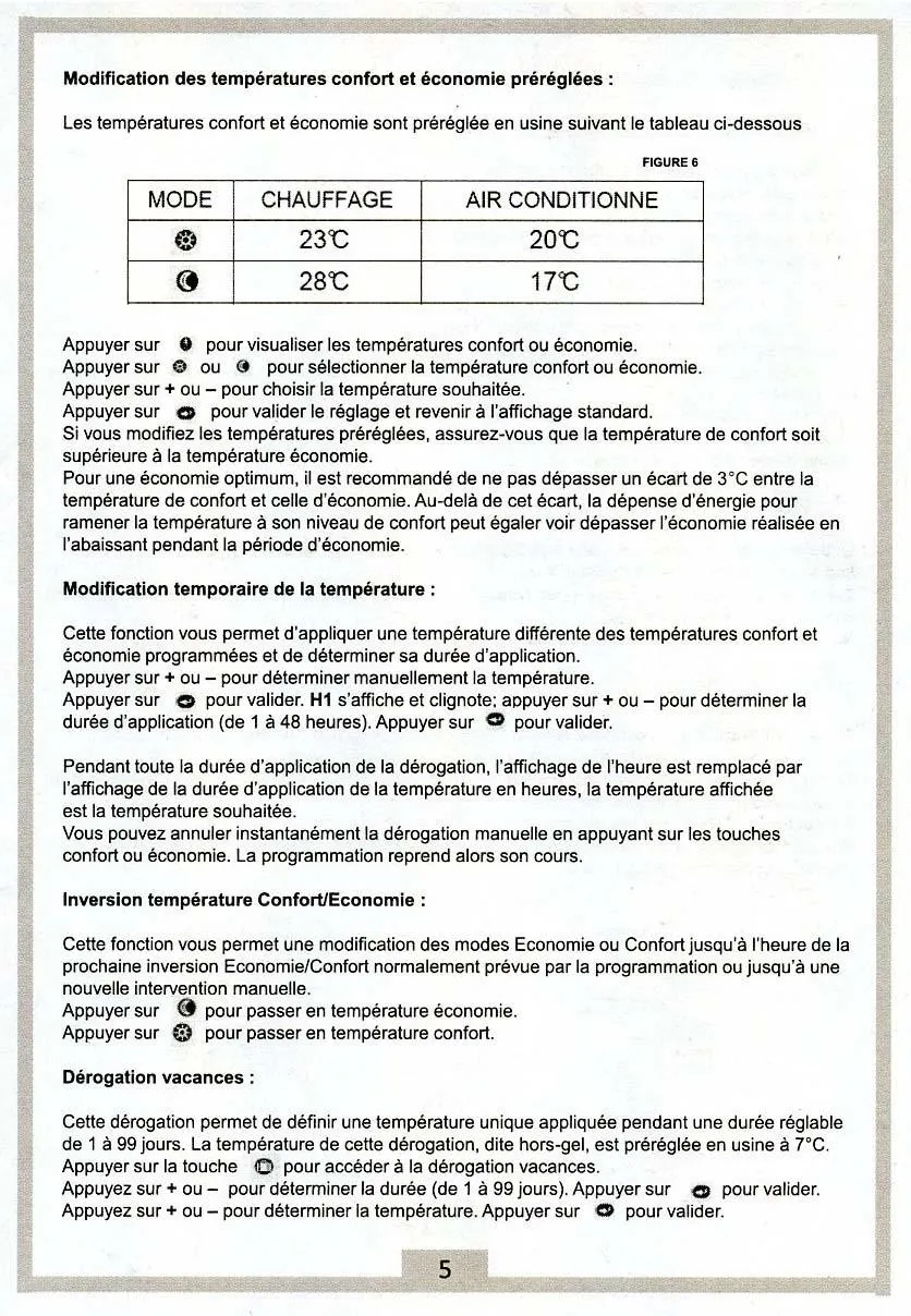 Voltman thermostat électronique digital hebdomadaire 2 fils