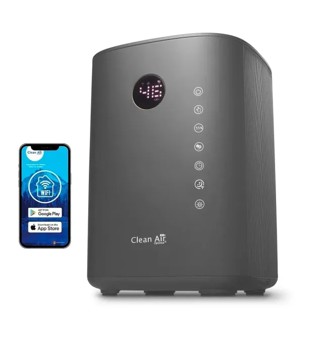 Clean Air Optima CA-605 Smart humidificateur 3,8 L titanium UVC
