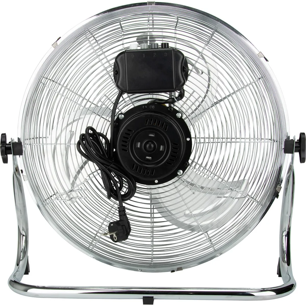 Voltman ventilateur brasseur d'air 45 cm chrome 1750 m3/h