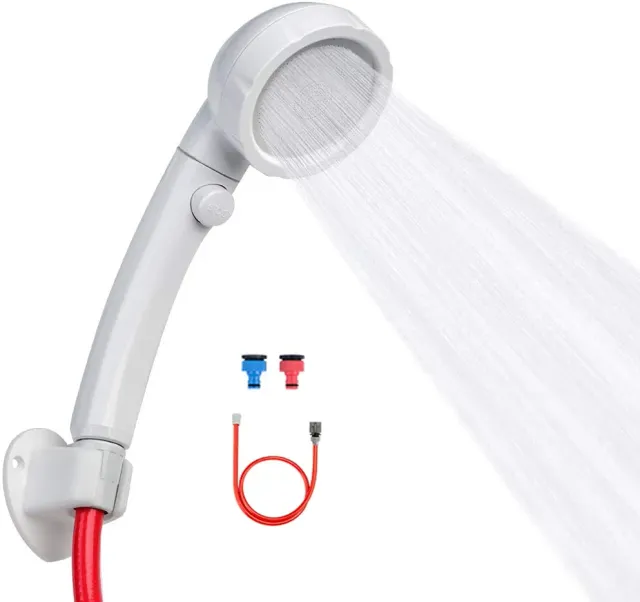 Camplux pommeau de douche haute pression avec stop 12,7cm