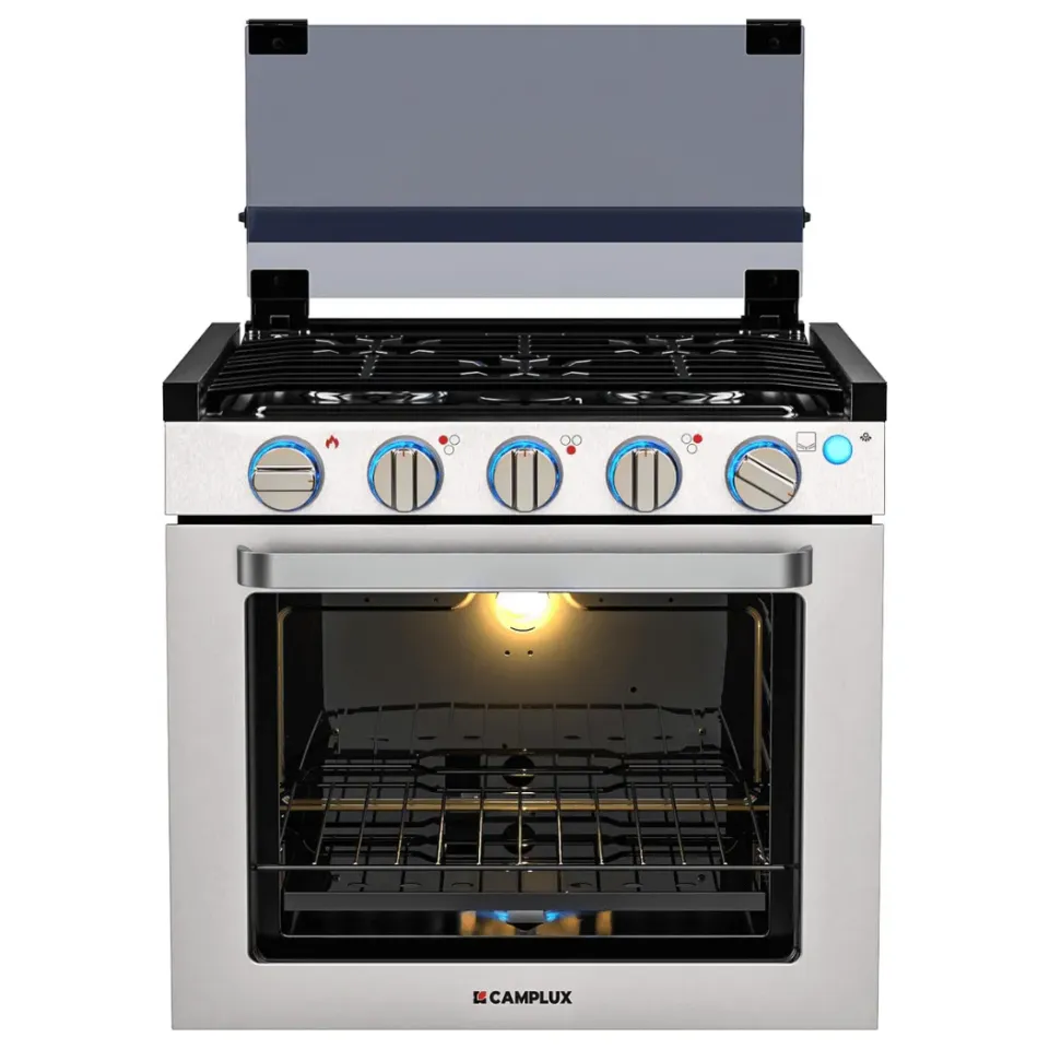 Camplux Classic 21" cuisinière gaz camping-car 3 feux + four