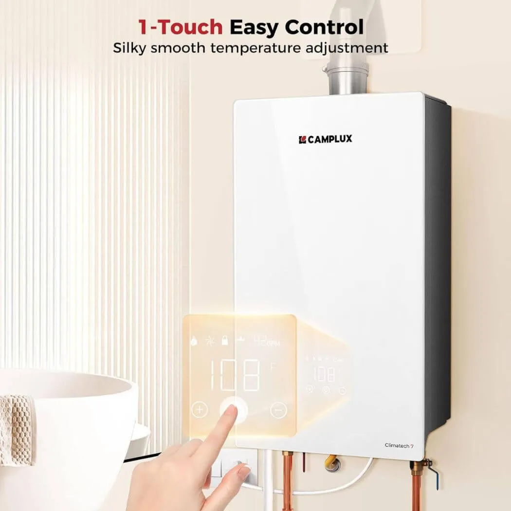 Camplux Climatech-7 chauffe-eau gaz sans réservoir 6,86 GPM