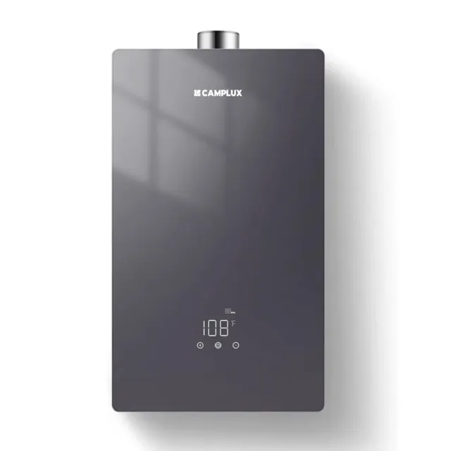 Camplux 4.22 GPM chauffe-eau gaz sans réservoir propane gris