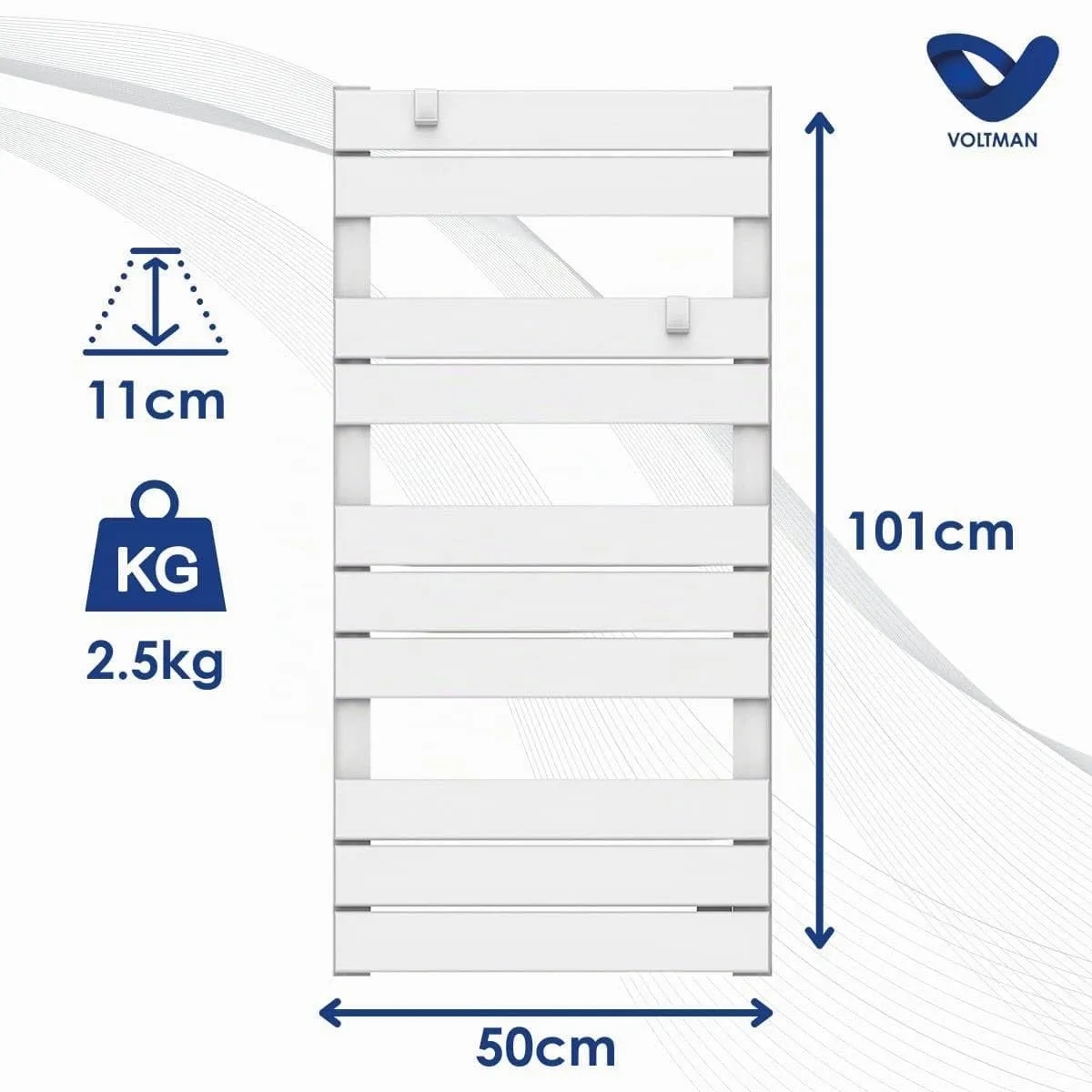 Voltman VOM540024 sèche-serviettes 500 W programmable