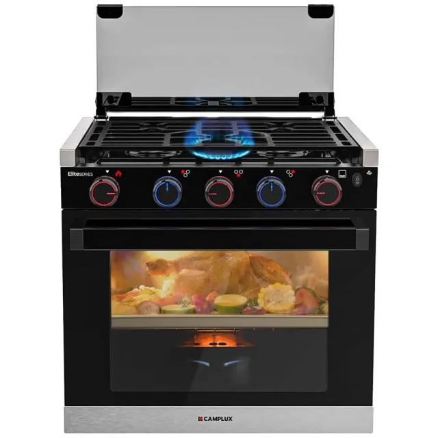 Camplux Elite cuisinière gaz camping-car 21 pouces 3 feux