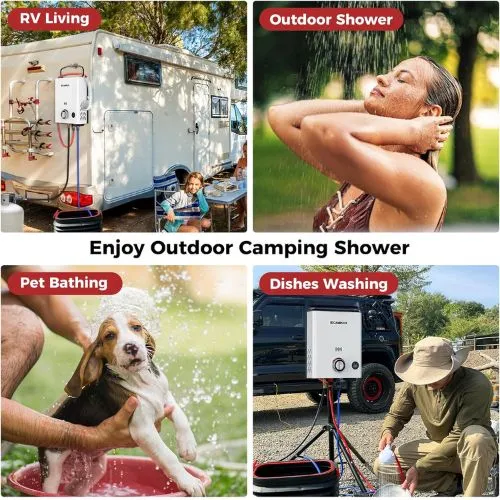 Camplux First F5 chauffe-eau gaz portable extérieur 5 L