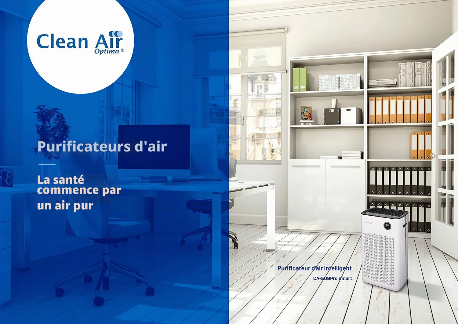 Clean Air Optima CA-510Pro purificateur HEPA 110 m² nuit 10dB