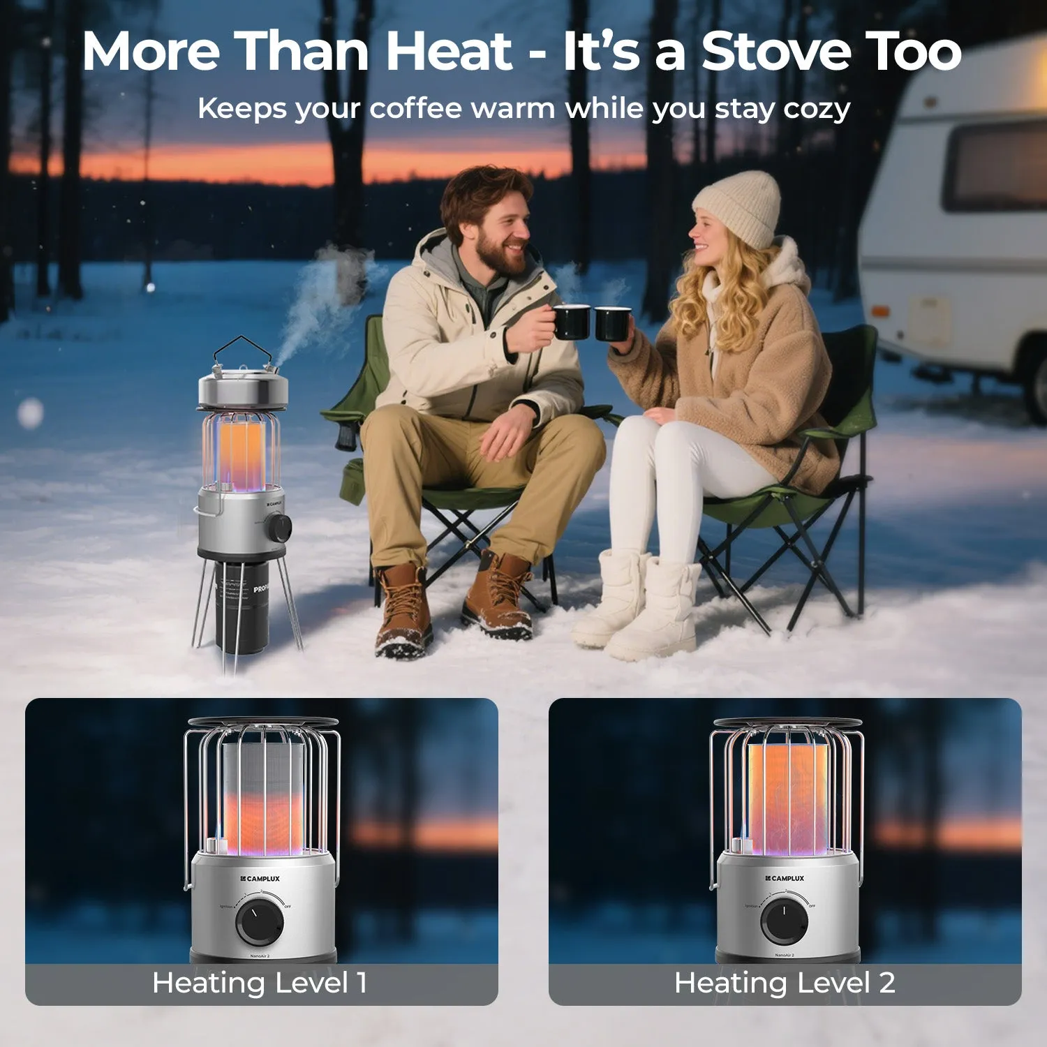 Camplux Nano Air 2 chauffage propane portable 8500 BTU