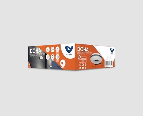 Voltman applique extérieure IP65 1300lm 3000K gris