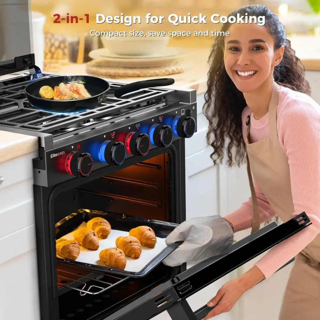 Camplux Elite cuisinière gaz camping-car 21 pouces 3 feux