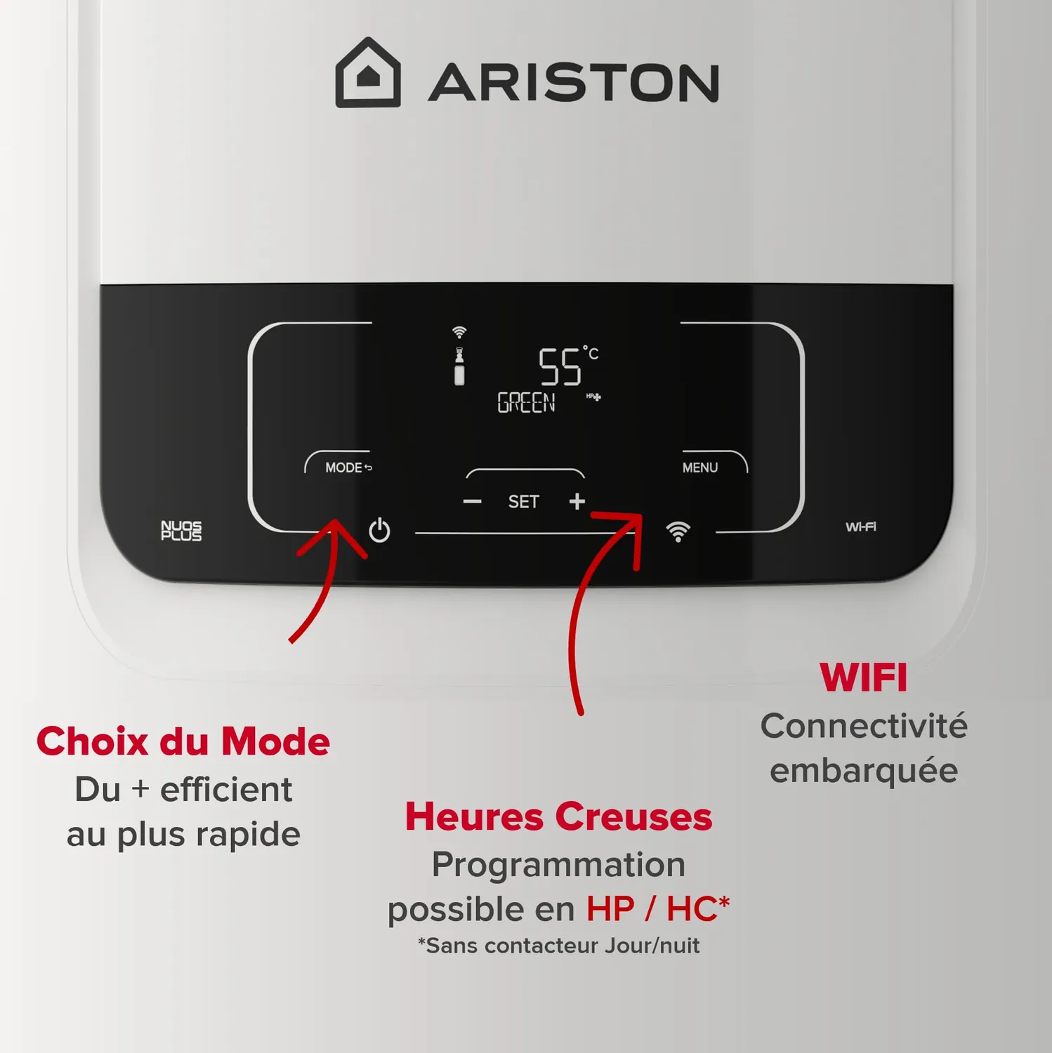 Ariston Nuos Plus S2 Wifi chauffe-eau thermodynamique 250L A+