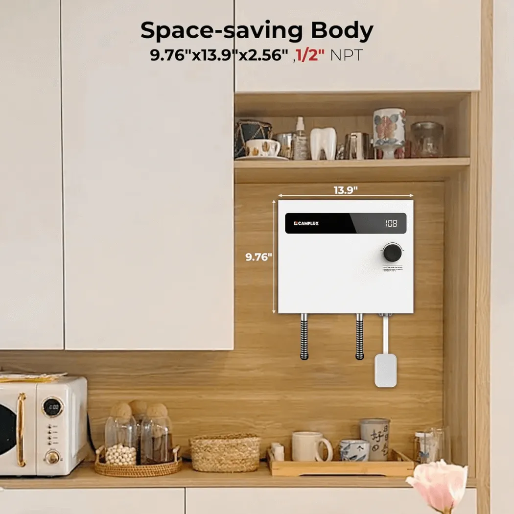 Camplux 14kW chauffe-eau électrique instantané maison 99,98%