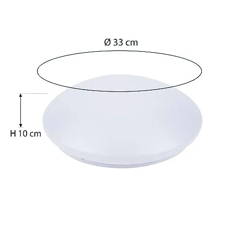 Voltman Nemo plafonnier LED blanc 18W IP44 4000K