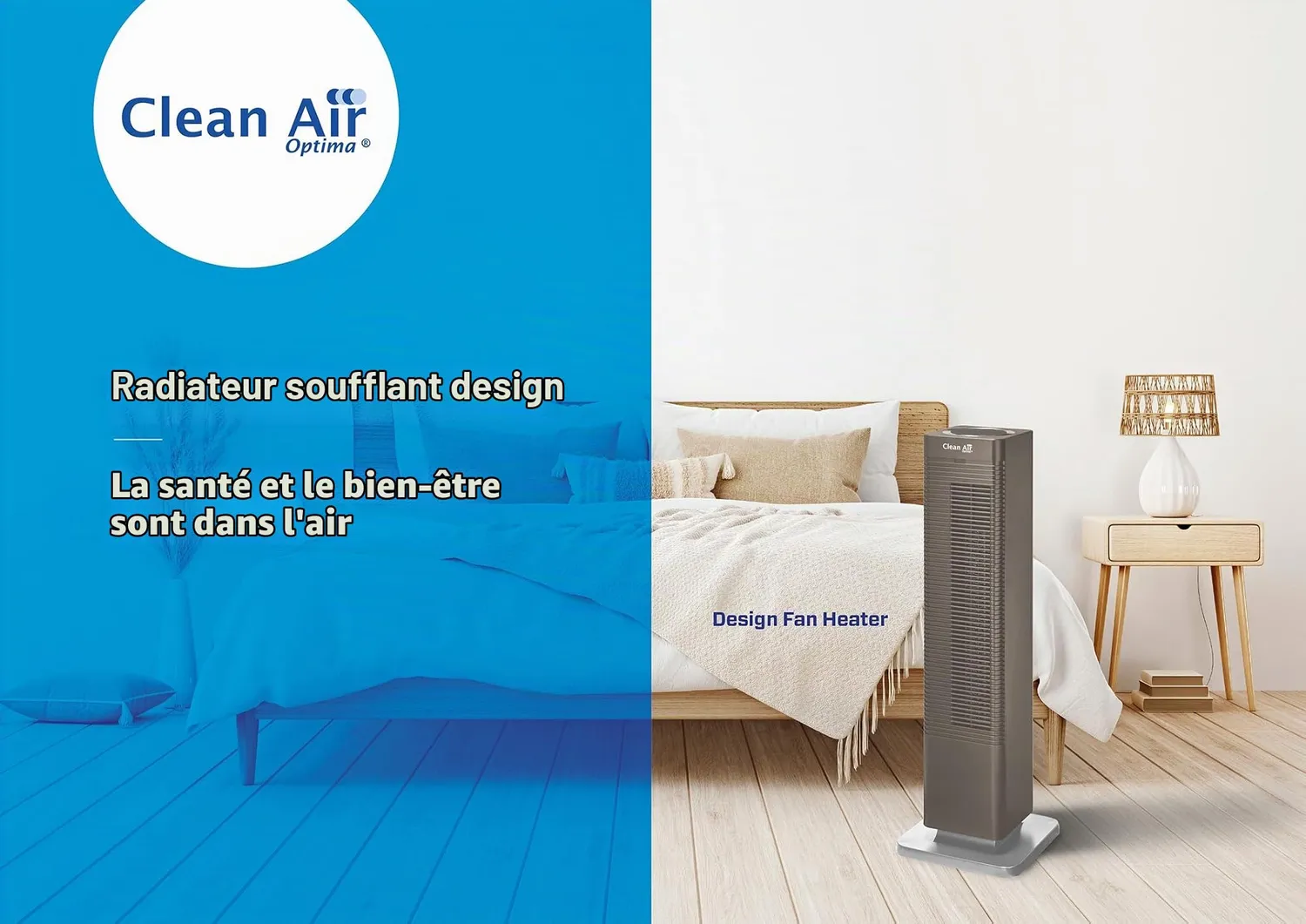 Clean Air Optima CA-904 chauffage soufflant 2000 W 40 m² céramique