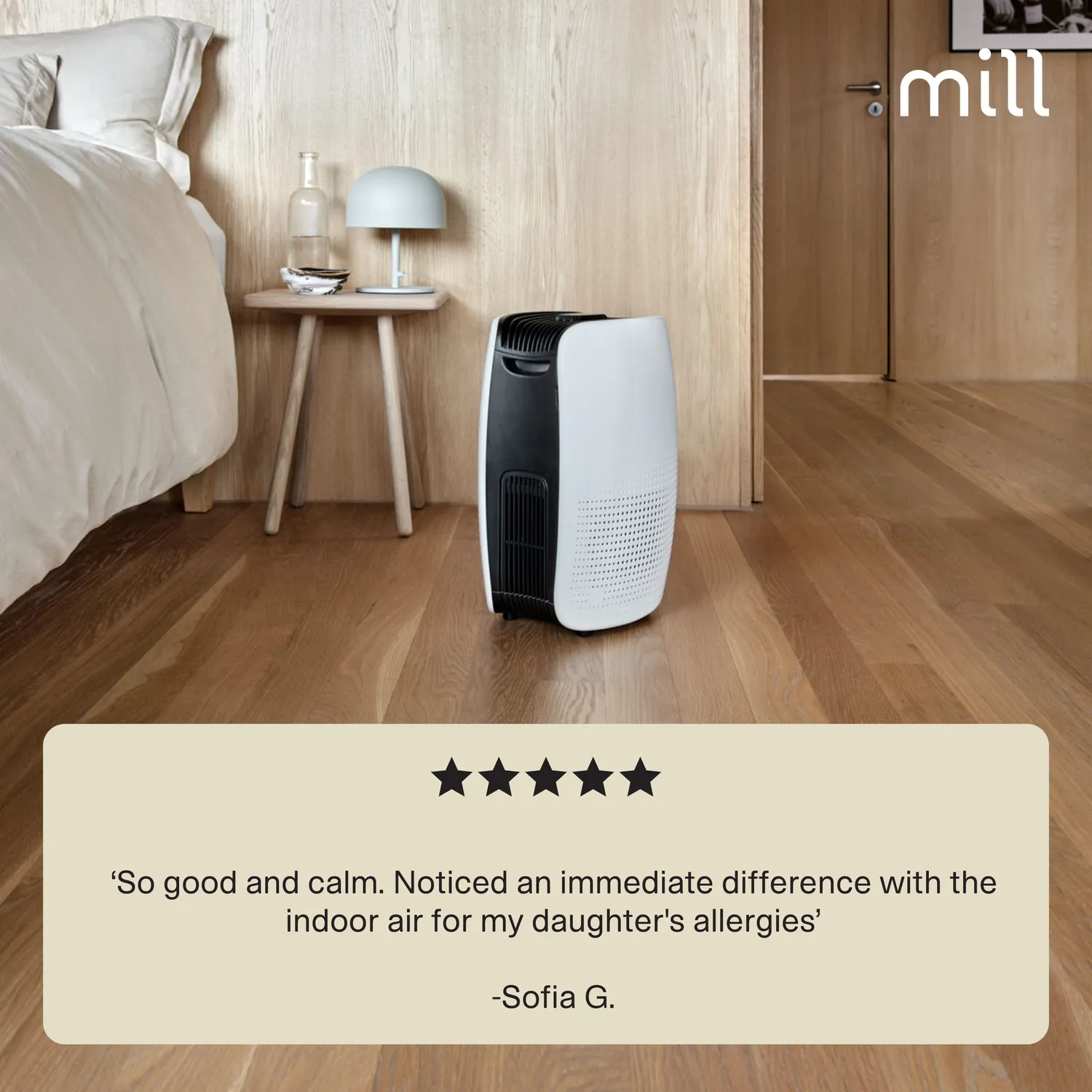 Mill Silent Pro purificateur d’air compact silencieux