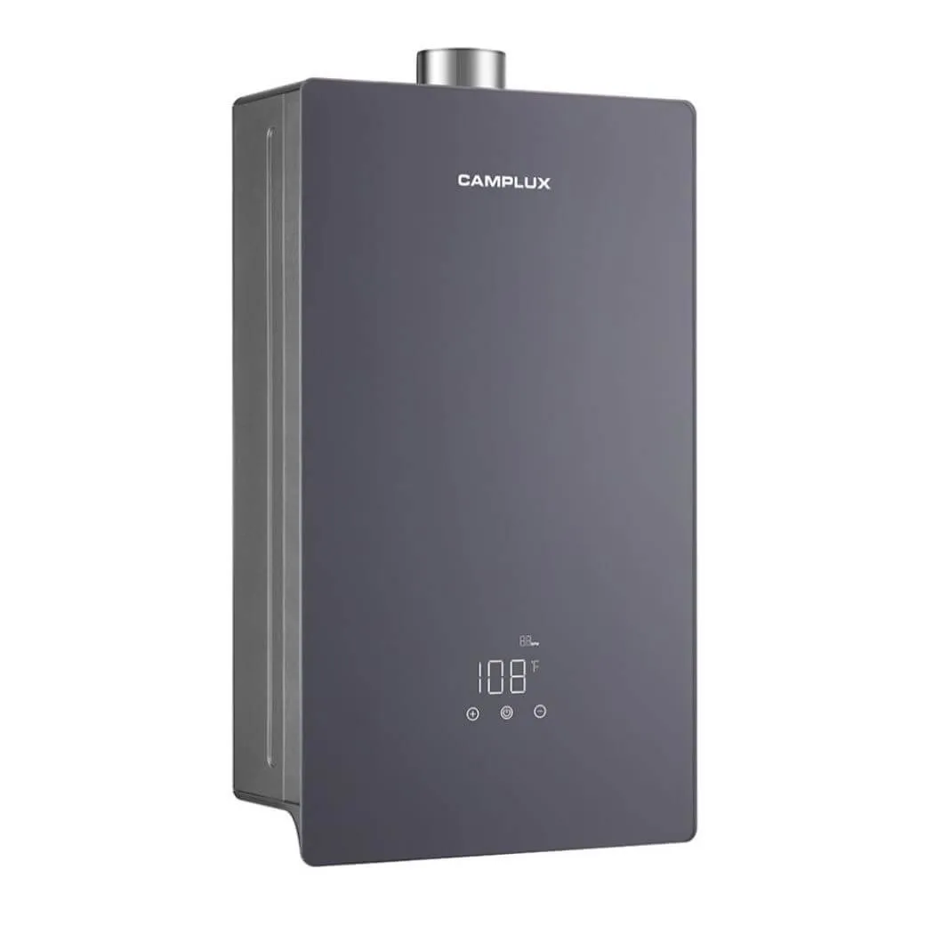 Camplux 4.22 GPM chauffe-eau gaz sans réservoir propane gris