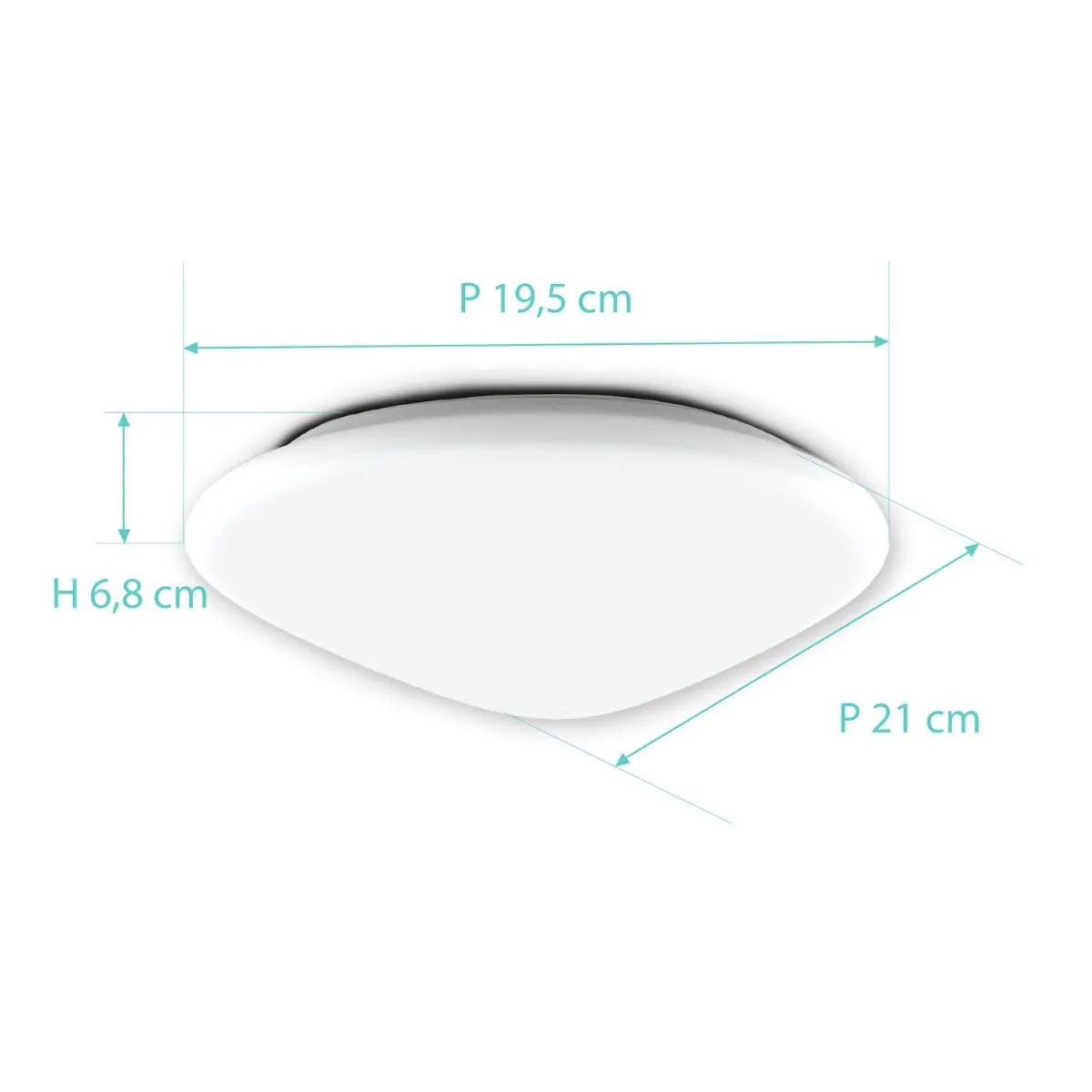 Voltman plafonnier salle de bains IP44 12W blanc 960 lm