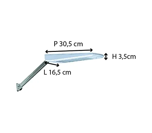 Voltman applique solaire LED blanche 1350lm IP65 6000K
