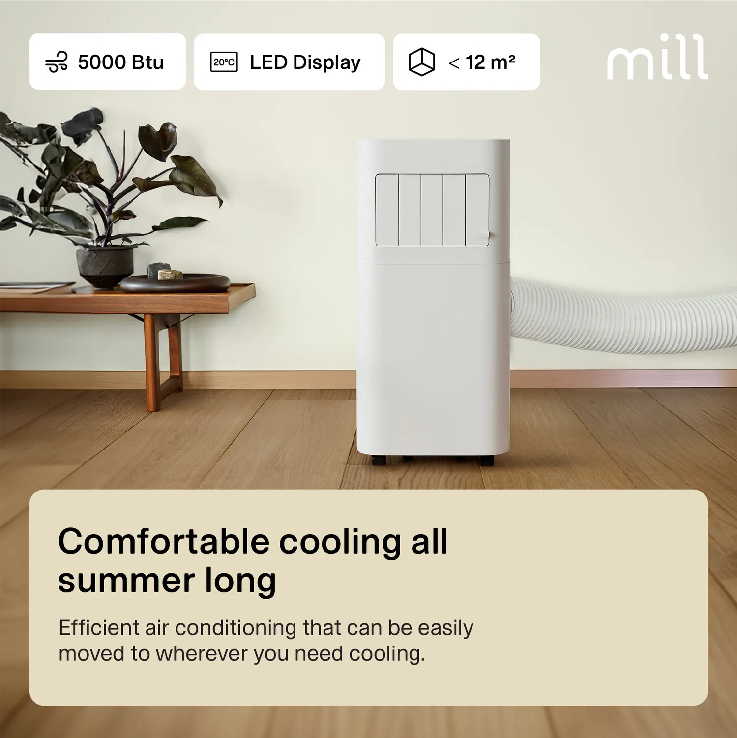 Mill Climatiseur Mobile 5000 BTU Compact